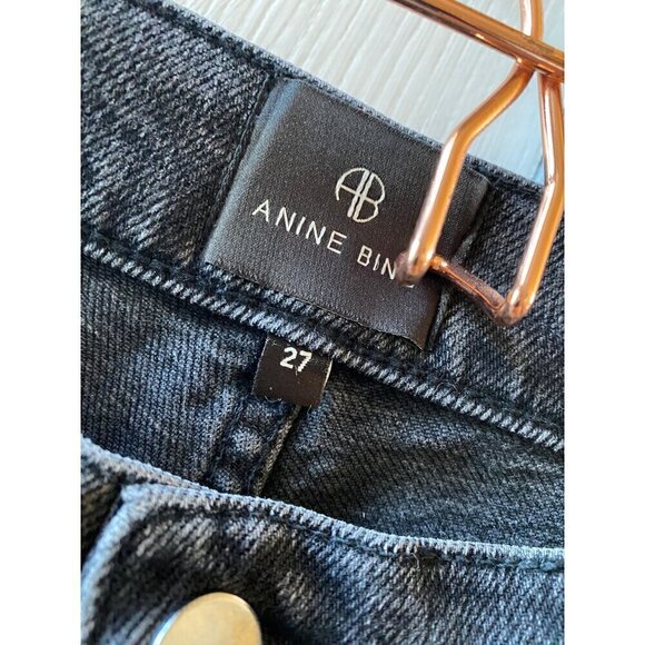 Anine Bing Jax Jean Size 27 Vintage Gray Low Rise Ankle Length Skinny Zipper - Picture 7 of 7